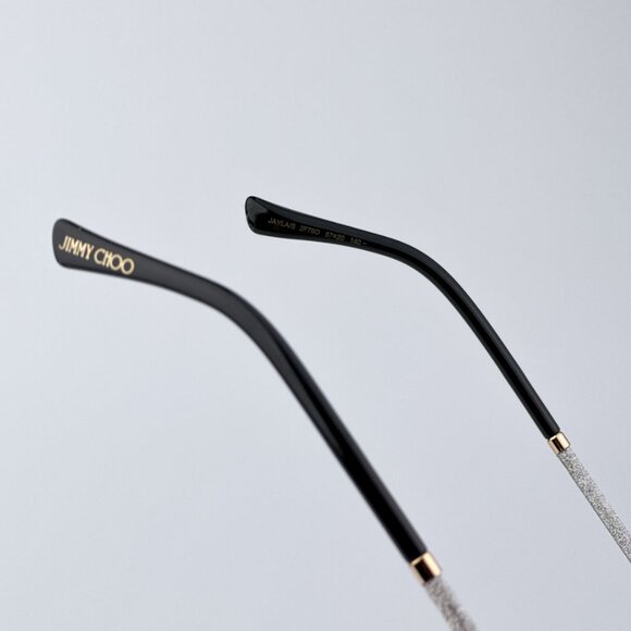 Jimmy Choo Women Black Gold Grey Square BRAND NEW Sunglasses JAYLA/S 02F7 - Picture 9 of 13